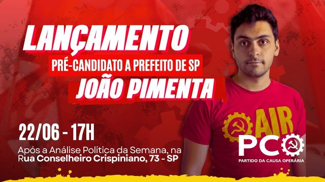 JOAO PIMENTA PRE CANDIDATURA